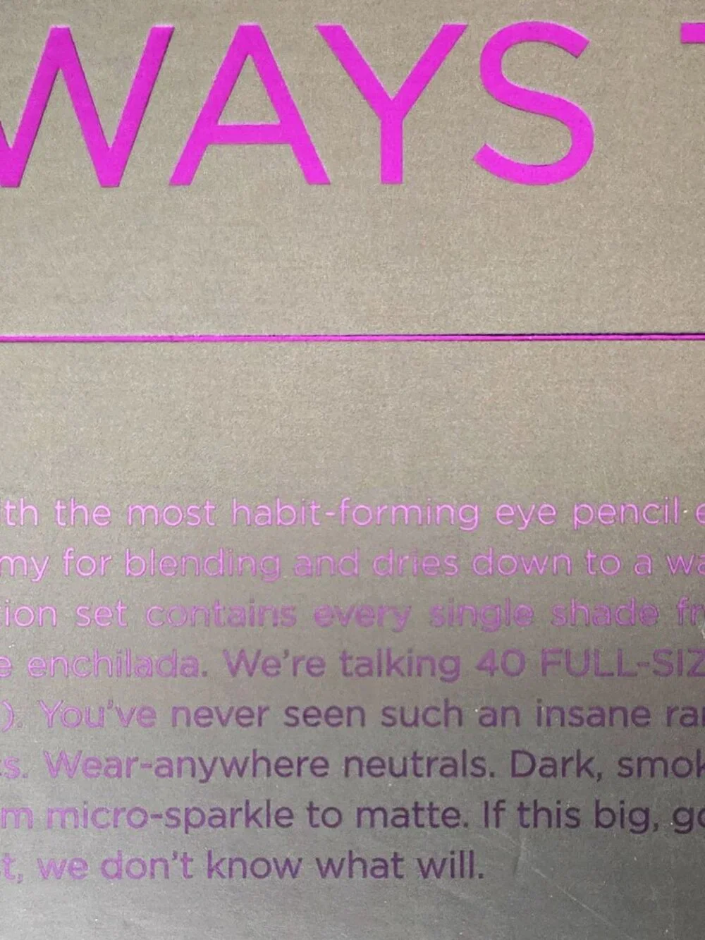 Urban Decay purchased new